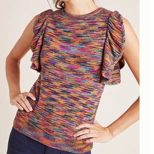 Anthropologie🌸Ruby Flutter-Sleeved Top🌸